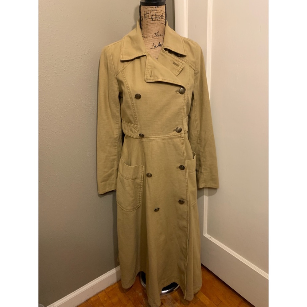 Free People Full Swing Double-Breasted Trench Coat - Picture 5 of 8